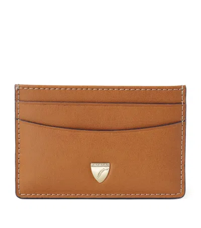 Aspinal Of London Slim Card Holder In Brown