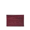 Aspinal Of London Croc-embossed Leather Slim Card Holder