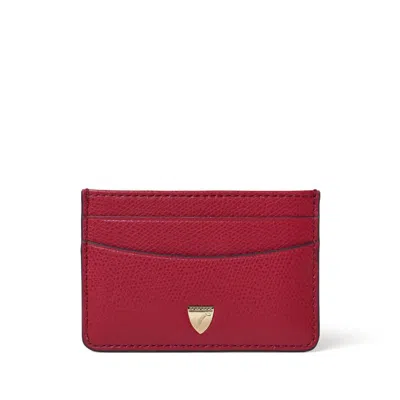 Aspinal Of London Slim Credit Card Holder In Red