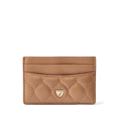 Aspinal Of London Slim Credit Card Holder In Brown