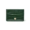 Aspinal Of London Slim Credit Card Holder In Green