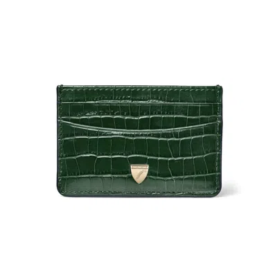 Aspinal Of London Slim Credit Card Holder In Green