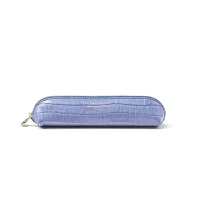 Aspinal Of London Slim Pen Case In Blue