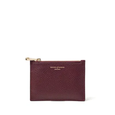 Aspinal Of London Small Essential Flat Pouch In Red