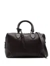Aspinal Of London Mens Wine Hudson Leather Bowling Bag In Red