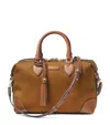 Aspinal Of London Tan Logo-print Leather Bowling Bag In Brown