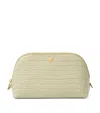 Aspinal Of London Small Leather Cosmetic Case In Green
