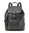 Aspinal Of London Small Leather Hudson Backpack In Black