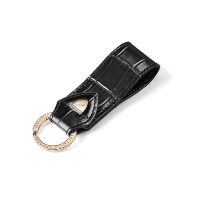 Aspinal Of London Small Leather Loop Keyring