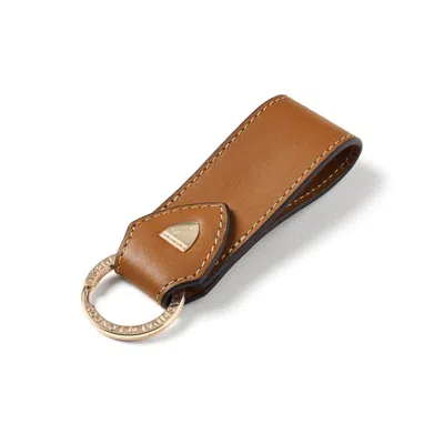 Aspinal Of London Small Leather Loop Keyring