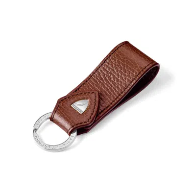 Aspinal Of London Small Leather Loop Keyring