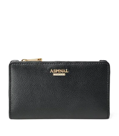 Aspinal Of London Womens Mayfair Small Leather Purse Black