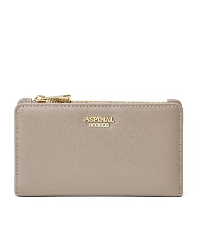 Aspinal Of London Small Leather Mayfair Purse In Neutral