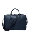 Aspinal Of London Mens Mount Street Logo-embellished Leather Laptop Bag In Navy