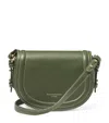 Aspinal Of London Small Leather Stella Cross-body Satchel In Green