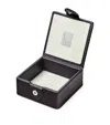 Aspinal Of London Small Leather Stud Box In Black