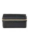 Aspinal Of London Small Leather Travel Jewellery Box In Black