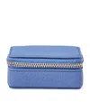 Aspinal Of London Small Leather Travel Jewellery Case In Blue