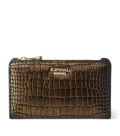 Aspinal Of London Small Mayfair Purse In Black