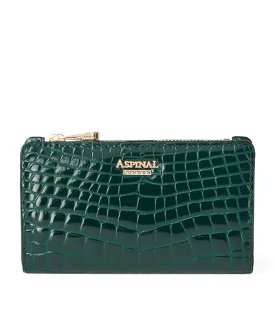 Aspinal Of London Small Mayfair Purse In Green