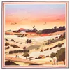 Aspinal Of London South Downs Silk Scarf