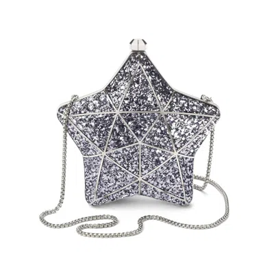 Aspinal Of London Star Clutch In Silver