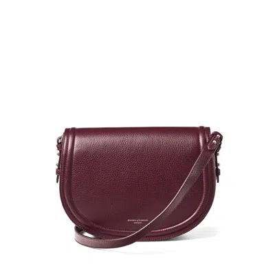 Aspinal Of London Stella Satchel Crossbody In Red