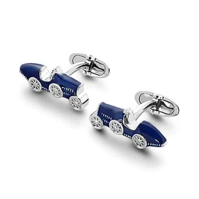 Aspinal Of London Sterling Silver & Enamel Classic Car Cufflinks