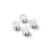 Aspinal Of London Sterling Silver Dress Studs In Green