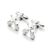 Aspinal Of London Sterling Silver Tennis Racquet Cufflinks
