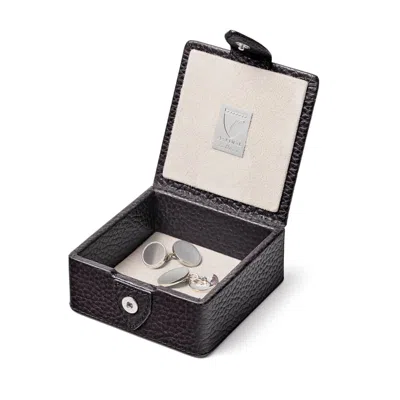 Aspinal Of London Stud Box In Black
