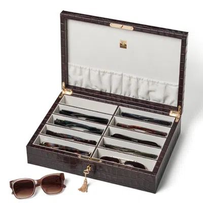 Aspinal Of London Sunglasses Storage Box In Gold