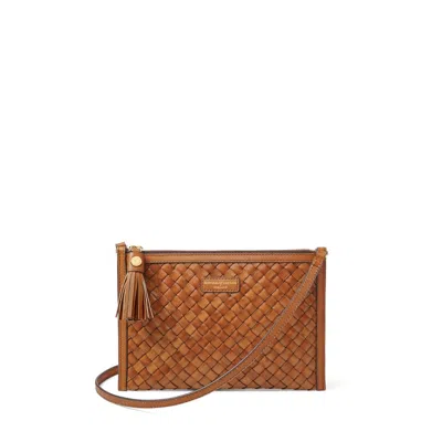 Aspinal Of London The Island Crossbody Pouch In Brown