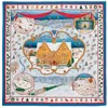 Aspinal Of London The Night Before Christmas Silk Scarf In Multi