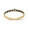 Aspinal Of London Thin Bee Bangle In Black