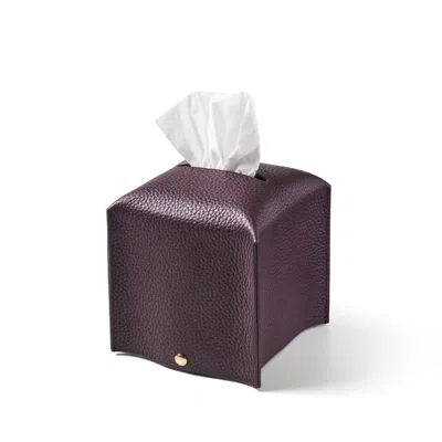 Aspinal Of London Tissue Box Cover In Purple