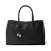 Aspinal Of London Leather London Tote Bag In Black