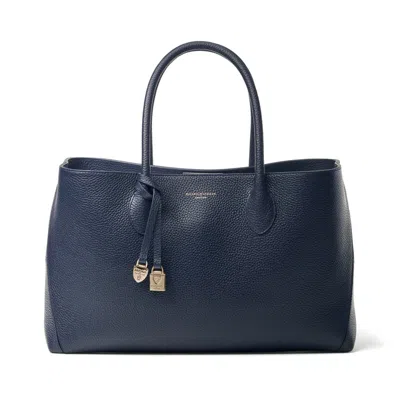 Aspinal Of London Tote In Blue