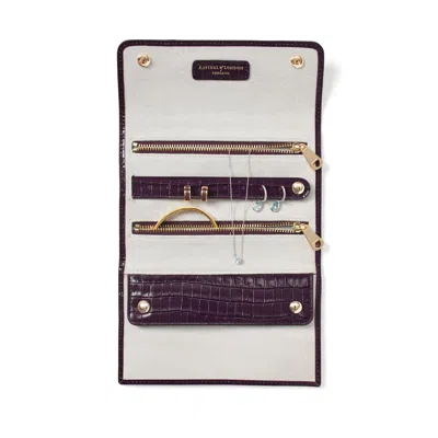 Aspinal Of London Travel Jewellery Roll In Multi