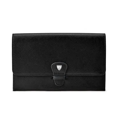 Aspinal Of London Travel Wallet In Black