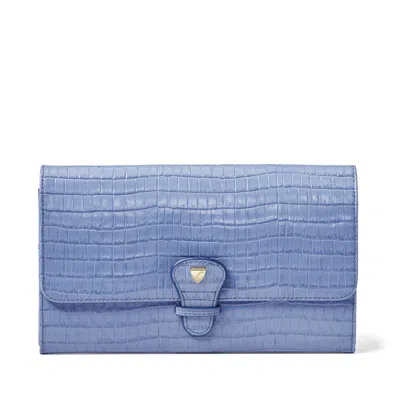 Aspinal Of London Travel Wallet In Blue