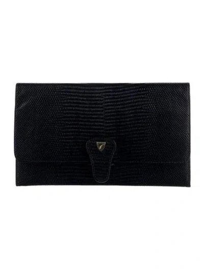 Pre-owned Aspinal Of London Travel Wallet In Blue
