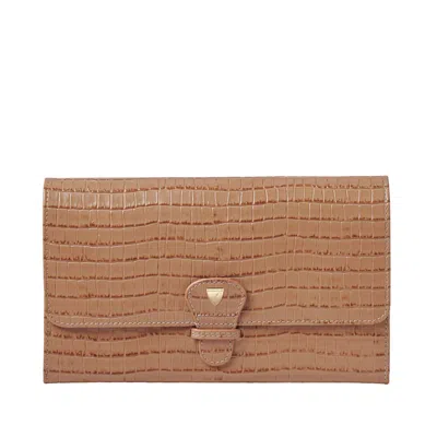 Aspinal Of London Travel Wallet In Brown