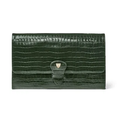 Aspinal Of London Travel Wallet In Green