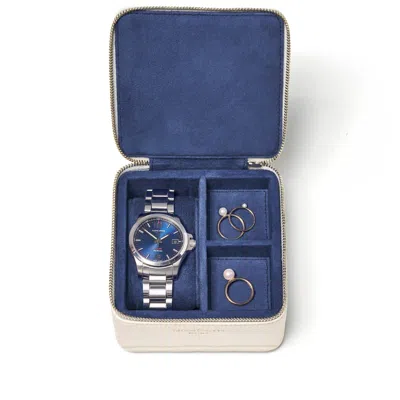 Aspinal Of London Travel Watch & Ring Box