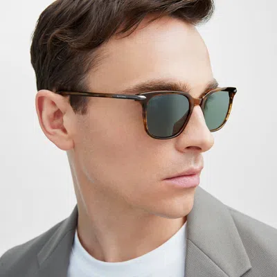 Aspinal Of London Triton Men's Sunglasses In Brown