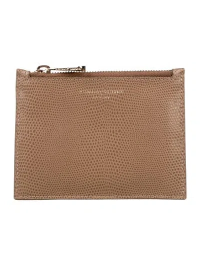 Pre-owned Aspinal Of London Vegetarian Leather Wallet In Brown