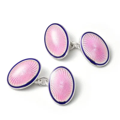 Aspinal Of London Vitreous Enamel Cufflinks In Multi