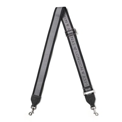 Aspinal Of London Webbing Bag Strap In Black