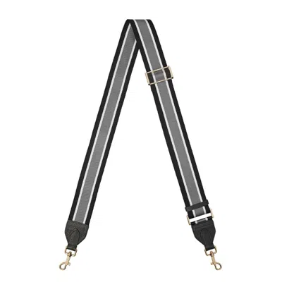 Aspinal Of London Webbing Bag Strap In Black
